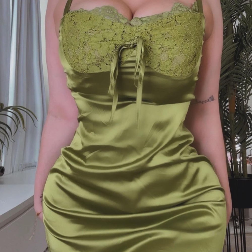 Green summer dress